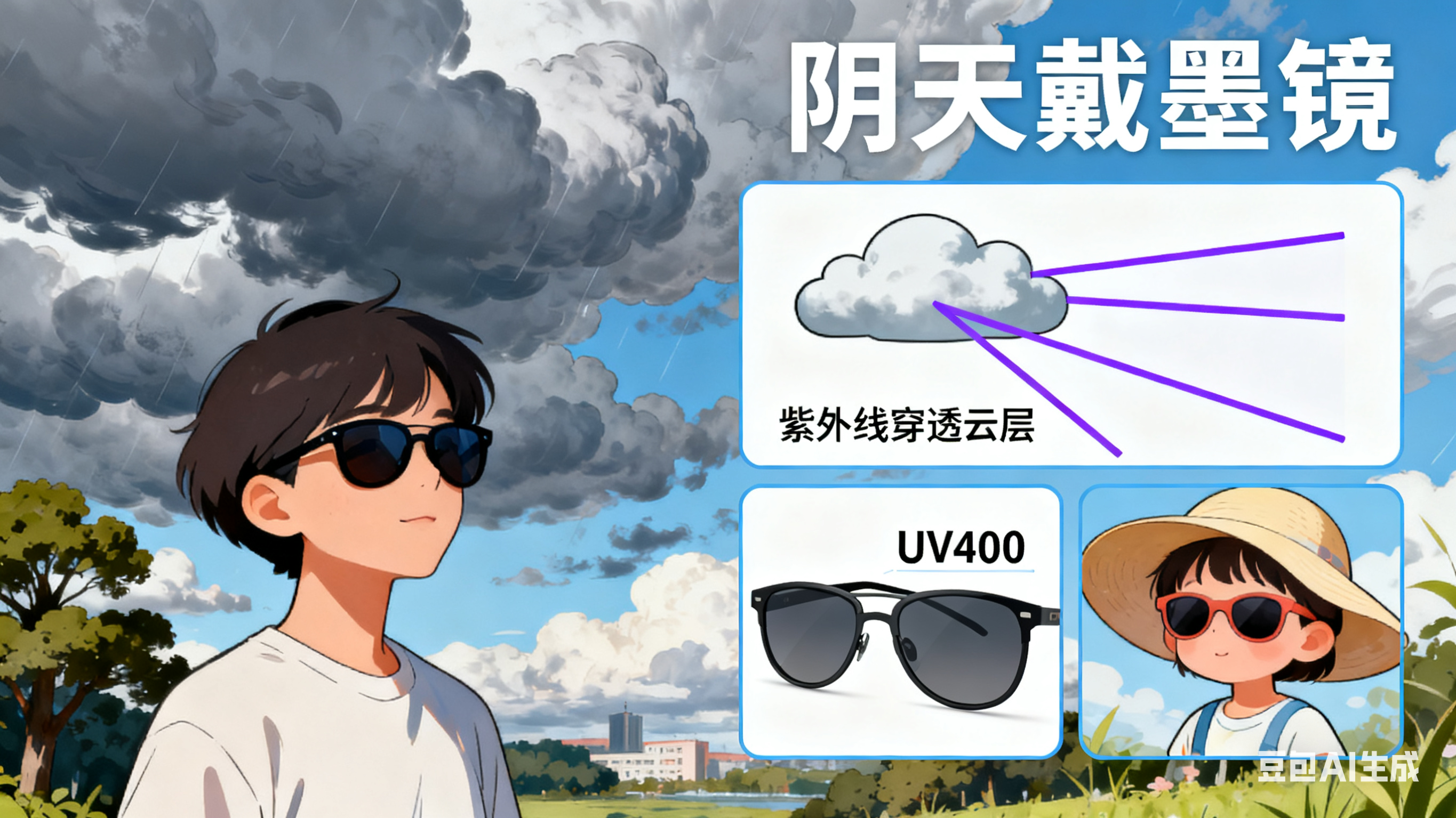 别让云层骗了眼！阴天戴墨镜，不是矫情是刚需